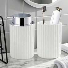 Dispensador de jabón espumoso para el baño, contenedores de almacenamiento de jabón de manos y lavavajillas, decoración de estilo granja, dispensador de jabón espumoso, soporte para cepillo de dientes