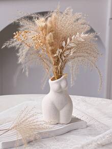 Decorative Vase, Unique Design, White Ceramic Ornament, Contemporary Home Ceramic Decor, Vase Ornament, Tabletop Accent, Modern Minimalist Style, Nordic Aesthetic, Party Events, Festival Celebrations, Birthday Celebrations, Banquet Decor, Hotel Restaurants, Living Room Bedroom, Wedding Receptions, Dinner Gatherings, Garden Kitchen Decor