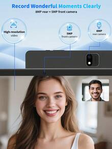 Relndoo 2025 Android 15 Tablet, 10,1-Zoll-Tablet mit Tastatur, 4-Core CPU, 26GB RAM+256GB ROM, 2,4g+5g Wi-Fi, 1280*800 IPS FHD Bildschirm, 5MP+8MP Dual-Kamera, Type-C-Anschluss, 6000mAh, Unterstützt bis zu 1TB SD-Karten-Expansionsfähigkeit, 2-in-1 Tablet mit Tastatur, Maus, Stift, Hülle und Bildschutzfolie (ohne Adapter) - Schwarz