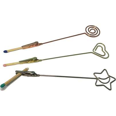 Versatile 5.9" Length Matchstick Extenders(Pack Of 3PCS), Multi-Functional Alligator Clips, Bracelet Tool  Helpers, Picture Memo Note Photo Stand
