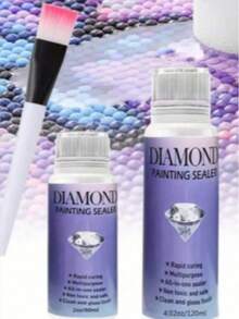 (1 Bottle Glue + 1 Brush) Diamond Painting & Puzzle Sealant Glue, New DIY Diamond Painting Tools Suitable For Various DIY Handicrafts Such As Mosaic, Embroidery, Puzzles. Enhancer To Prevent Diamond Detachment And Diamond Art Glue Sealant - Multicolor - View 12