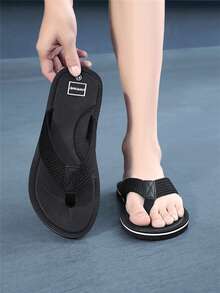 Men's Flip Flops, Summer Beach Sandals, Casual Fashion Thong Slippers, Durable Slippers, Outdoor Versatile Flip Flops