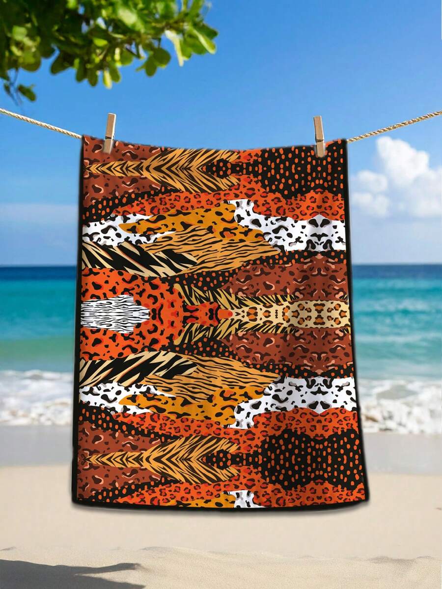 Microfiber Beach Towel – 75x150 Cm – Lightweight, Absorbent & Quick-Drying Summer Towel – Made In Turkey - Dark Grey - View 1