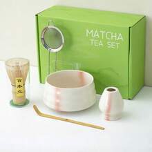 1 件/5 件抹茶碗、抹茶打蛋器、抹茶勺、抹茶勺、抹茶筛、抹茶布、陶瓷抹茶茶具、日式风格、节日礼品套装、圣诞礼物 - 彩色 - 查看 13