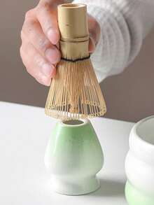 1pc/4pcs/7pcs Matcha Tea Set, Japanese Style Matcha Bowl With Spout, Matcha Whisk Holder, Ceramic New Matcha Whisk, Matcha Scoop, Tea Strainer, Tea Cloth, Holiday Gift Set, Christmas Gift