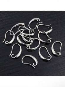 10pcs French Earring Hooks 18K Plated Earring Hooks, French Ear Wire Golden Fishhook Hoop Earrings Brass Earring Findings Component For DIY Jewelry Earring Making