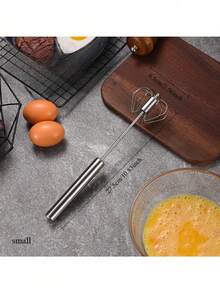 1 قطعة خلاط متعدد الوظائف 4 سرعات يدوي - بدون بطارية مطلوبة، للتشغيل باليد للخبز والطهي، خفاقة بيض نصف آلية منزلية، فرامة حليب من الفولاذ المقاوم للصدأ، خفاقة بيض