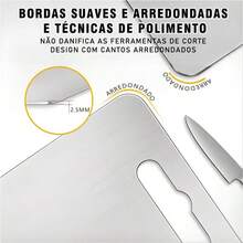 Cutting Board 316 Stainless Steel Antibacterial Mildew Proof 46cm Kitchen Cutting Board - Bạc - Xem 7