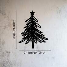 1 pieza Letrero de pared navideño, Decoración de pared metálica de árbol de Navidad, Arte de pared metálico navideño, Mejor regalo de Navidad, Decoración de jardín, patio y porche, Adornos navideños, Decoración del hogar, Decoraciones navideñas, Decoración de habitación de invierno