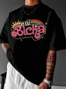 Basic T-Shirt EAI Bicha LGBT Premium Unisex Ref-3695 - 黑色 - 查看 1