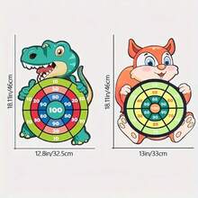 6pcs Sticky Ball Archery Dart Board Set, Sticky Ball Target Shooting Suction Cup Ball, Ideal Birthday Gift - Multicolor - View 5