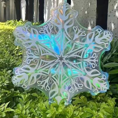 10pcs Colorful Snowflake Foil Balloons, For New Year Party Decor, Camping Theme Party Backdrop, Graduation, Bridal Shower, Wedding, Birthday Party Decor, Christmas Tree Decor, Merry Christmas, Birthday Decor, Halloween