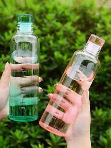 Kreatywne butelki z etykietami czasowymi, butelki i pojemniki z podziałką czasową, przezroczyste plastikowe butelki samochodowe, przenośne butelki porcjujące o dużej pojemności, przenośne pojemniki porcjujące do turystyki i wspinaczki górskiej, odpowiednie do użytku na świeżym powietrzu, na kempingu, w podróży służbowej i na wycieczce