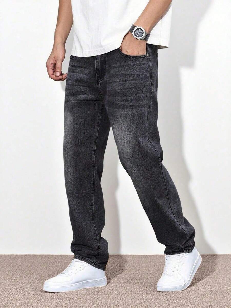 Black Casual Jeans For Teen Boys - Black - View 1