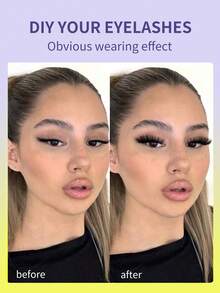 300/270 Pcs Cluster False Eyelashes, 30D+50D+80D+100D Mixed Density, DIY Eyelash Extension, Faux Mink Cluster Lashes - D - 查看 7