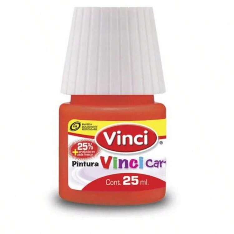 Set 10 piezas de pintura VINCI acrilica 25ml incluye colores: amarillo, azul pastel, verde esmeralda, azul ultramar, rojo carmin, bermellon, blanco, negro, violeta y rosa mexicano. - Multicolor - Añade 4