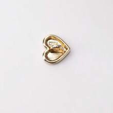 8 pièces Boutons de chemise en métal en forme de cœur, boutons de vêtements de manteau de pull haut de gamme