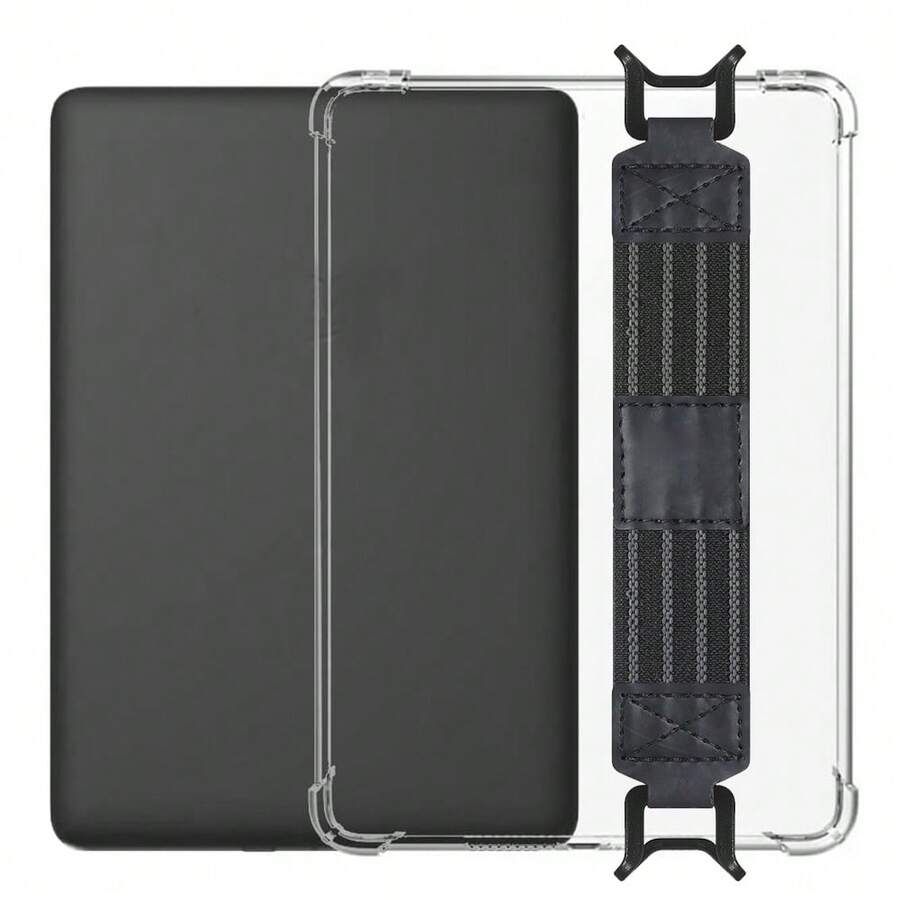 Capa Transparente Ultra Fina e Macia de TPU + Leve com Alça Preta, Kindle 2024/2022 6 Polegadas/Novo Kindle Paperwhite 12ª Geração 2024 (17,78 cm) e Kindle Colorsoft Signature Edition