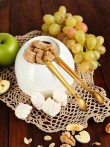 8pcs-Luxury Golden Mini Serving Tongs, Premium Stainless Steel Sugar Cube Tongs, Ice Tongs, Stainless Steel Food Tongs For Household, Perfect For Snacks/Appetizers/Candies/Cheese/Charcuterie Boards/Tea Parties/Mother's Day/Weddings/Housewarming, Mirror Polished,Halloween, Christmas, Thanksgiving, Harvest Festival, Autumn Decorations, Gifts - Gold - View 4