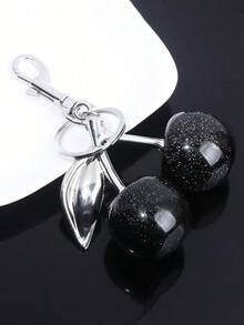 1 pieza Llavero elegante con diseño de cereza, accesorio de moda como regalo para mujeres en el Día de San Valentín, accesorios escolares y de coche, lindo estilo gótico y Y2K - Multicolor - Ver 2