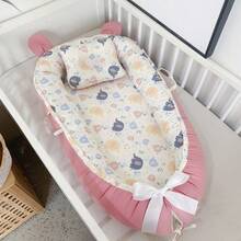 New Design Portable Infant Bed Crib, Foldable Baby Nest Bassinet, Removable & Washable Baby Recliner