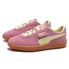 Puma 男女通用巴勒莫休闲运动鞋，舒适轻便，适合日常穿着，情侣鞋款，款式编号：396463-64 - 新婚粉-黃金色 - 查看 3