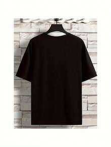 Podría ser mucho peor, podría empezar a actuar como mi madre. Camiseta suave 100% algodón, negra con estampado gráfico. Suave 100% algodón, camiseta para parejas, regalo para hombres, mujere - Negro - Ver 2