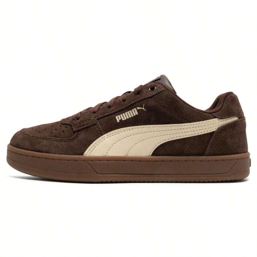 Puma Caven 2.0 CN Casual Sneakers, Comfortable Lightweight Everyday Casual Shoes 402217-03 - Coffee Brown-cream Vanilla - View 1
