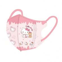 Sanrio Sanrio Children's 3D Stereoscopic Kuromi Cat Meileti Cartoon Cute Student 3-12 Year Old Baby Three Layer Protective Mask