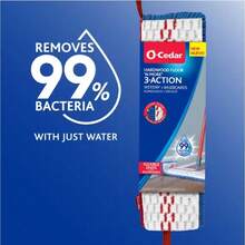 Hardwood Floor 'N More 3-Action Microfiber Mop - Blue and White - View 2