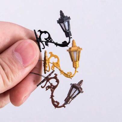 2 件 LED 3V 模型灯、立体模型建筑材料、发光路灯、壁灯、路灯、庭院灯