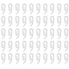 50/100/200 个塑料窗帘钩，窗帘钩，优质重型窗帘钩，适用于窗户、门和浴帘（白色） - 彩色 - 查看 13