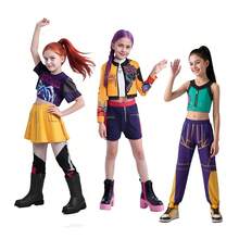 Girls Rumi Mira Zoey Cosplay Costume Fancy Dress Outfit - Mira(Top+Dress) - View 2