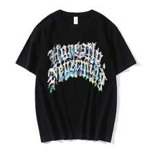 Rapper Drake 2022 New Music Album Honestly Nevermind T-Shirt Fashion Graphics T Shirt Casual Male Hip Hop Oversized T-Shirts - màu đen - Xem 1