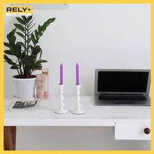 Black Candle Holders Set Of 2 Decorative Centerpiece Table Candlesticks Holders Taper Candles Home Decor Easter Candle Holders Dinner Party Wedding Decorations