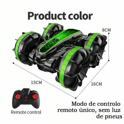 Medoosi Luzes Carros De Brinquedo Controle Remoto Acrobacias Carrinho 4wd 360° Gesto Deformação Twist Climbing Car Toy