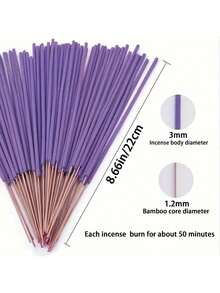 29/115/200pcs Lavender Aromatherapy Sticks - Bamboo Sticks, Perfect For Aromatherapy, Yoga, Meditation, Home And Office Fragrances - Ideal Holiday Gift Set