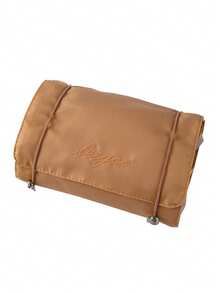 1个棕色旅行化妆包，女士网状化妆盒，美容师洗漱用品化妆刷口红收纳整理包，适用于浴室、旅行、露营、大学宿舍、户外活动、徒步旅行、商务出行、居家使用，可收纳精油、香水等旅行用品，是学生秋季大学旅行必备、假日度假旅行的理想之选。 - 棕色 - 查看 2