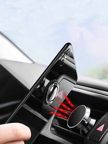 1 buc Suport magnetic circular rotativ la 360° cu inel metalic și suport pentru telefon, suport magnetic ultra-subțire pentru telefon auto compatibil cu iPhone, telefon Android, cadou pentru ziua de naștere, familie, prieteni, suport pentru telefon, accesorii pentru telefon