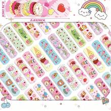 （10/30/100片装彩色图案创可贴）卡通创可贴，多用途，弹性面料制成，足部防磨损贴片，创意绷带