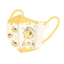 Sanrio Sanrio Children's 3D Stereoscopic Kuromi Cat Meileti Cartoon Cute Student 3-12 Year Old Baby Three Layer Protective Mask