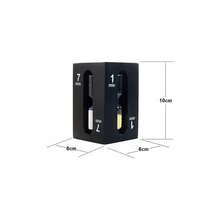 COSHANO Reloj de Arena 4 en 1 con Temporizador 1-3 - 5-7 Minutos, ideal para la gestión del Tiempo y decoración - Negro - Ver 4