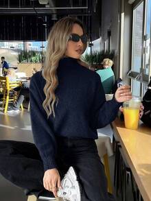 FOR BEAUTY Women's Lightweight Turtleneck Sweater, Slim Fit Ribbed Long Sleeve Thin Knit Pullover, Casual Commute Classic Top - Baolan - View 3
