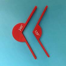 1 Set Of Math Teaching Aids - Angle Measurement Tools, Geometric Angle Display Instruments, Educational Learning Tools For Angle Recognition, Made Of Plastic, Ideal For Young Learners, Math Teaching Aids|Informative Display| Plastic Construction - Multicolor - View 9