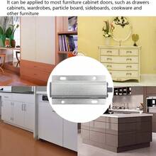 2x Heavy Duty Metal Push To Open Catch Cabinet Door Kitchen Wardrobe Hardware - Silver - View 6