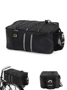 Multi Function Waterproof Cycling Insulated Trunk Cooler Bag Bicycle Bike Rear Seat Bag Luggage Rack Pannier Bag - Black - View 2