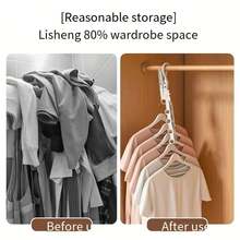 1pc Random Style Foldable Drying Rack With 5 Holes - Portable Clothes Drying Rack For Door, Hanging Storage Clothes Rack Suitable For Bathroom, Drawer, Wardrobe, Ideal For Outdoor Camping, Business Trip, Travel - Grey - View 6