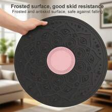 1pc, Non-Slip, Core Training, Portable, Small, Sturdy, Smooth, High-Strength PP Material, Non-Slip Fitness Balance Board, Sports Fitness Style, Purple/Gray/Pink Three-Color, Round Balance Plate, With Stability Ring Design, Core Workout, Yoga Pilates Training, Balance Coordination, Body Shaping, Home Fitness Balance Training Board, Home Workout,
