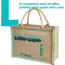 1pcs 20 Pcs Burlap Tote Bags Jute Bridesmaid Burlap Beach Bags Bulk