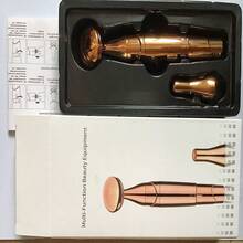 Masajeador facial y ocular dos en uno/masajeador de mascarilla/masajeador de cuerpo completo - Dorado - Ver 12